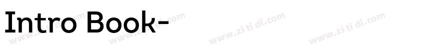 Intro Book字体转换